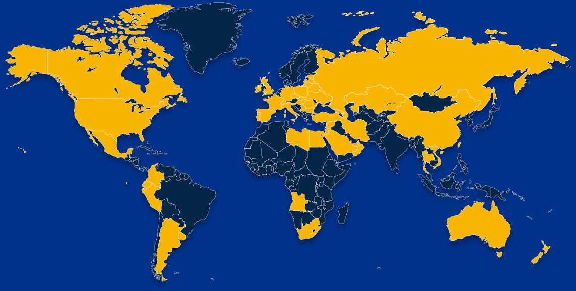 Мировая карта школ International House
